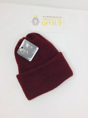 100% Qiviut Arctic Beanie - Arctic red