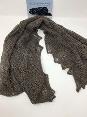 100% Qiviut scarf- Flowing lace