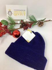 100% Qiviut- Arctic Beanie in Arctic Blue.