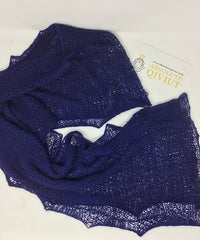 100% Qiviut - Ultimate scarf- Arctic Blue