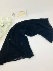 100% Qiviut Smoke Rings-Neck Warmers-Raven Black